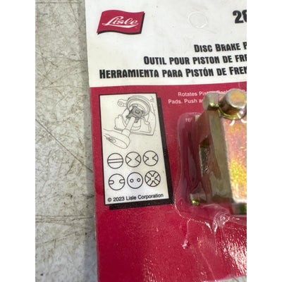 Lisle Disc Brake Piston Tool Used to Rotate Piston Back in Brake Caliper 28600