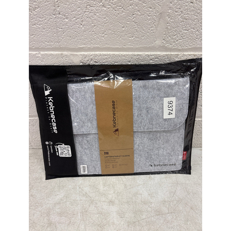 Kebnecase Nordic Stylish 15" Laptop Sleeve/Laptop case/Computer Bag Grey Felt