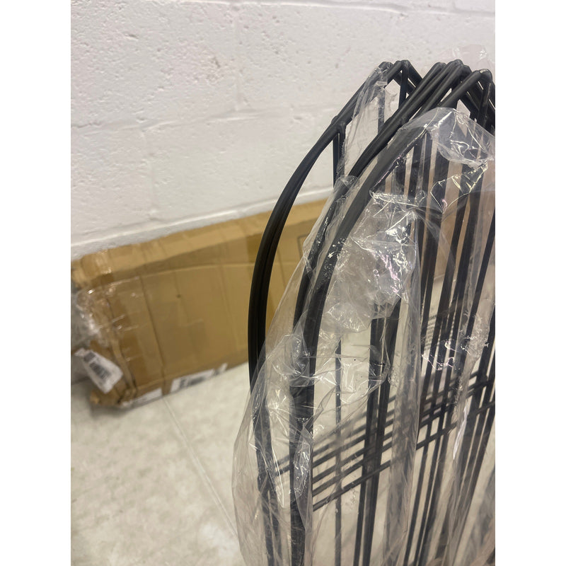 SCENDOR 6-Pack Garden Trellis for Vines and Climbing Plants Outdoor - Black