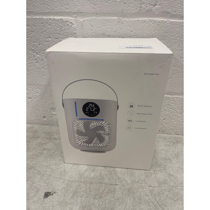 Air Cooler Fan 9W Portable Cooling Fan/AC Unit -L100- 1000ML - White/Gray
