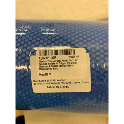 Maximo Fitness Foam Roller, 36" x 6" Rolling Muscle Massager