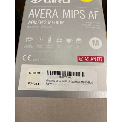Giro Avera Mips AF Women's Medium Helmet- Snow Sports 21.75"-23"- Black/Galaxy