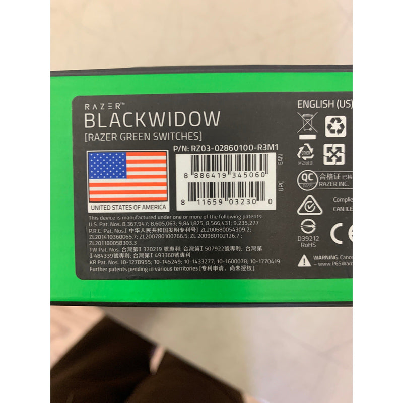 Razer BlackWidow Wired Mechanical Gaming Keyboard for PC, Wired, Missing Keys