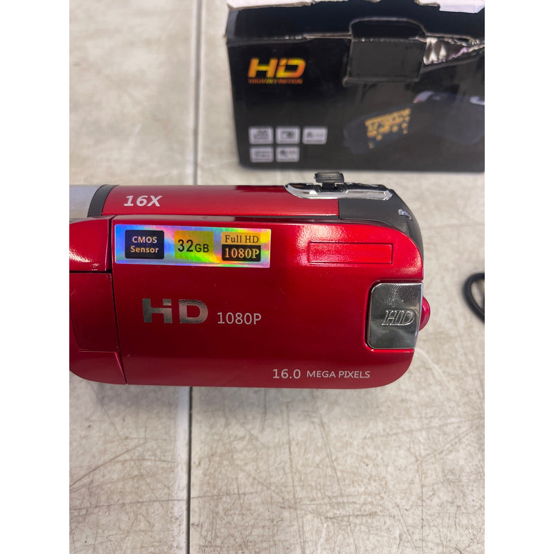 iNOVA HD Digital Camcorder 2.7in Camera Recorder 270° Rotation 16X Zoom - RED