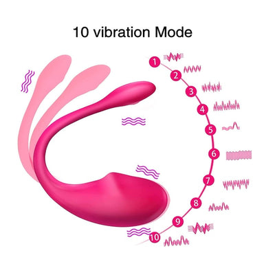 Bluetooth Vibrator, Dildo with APP Remote Control Sex Toy for Women 10 Modes