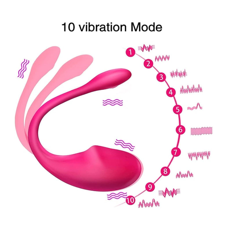 Bluetooth Vibrator, Dildo with APP Remote Control Sex Toy for Women 10 Modes