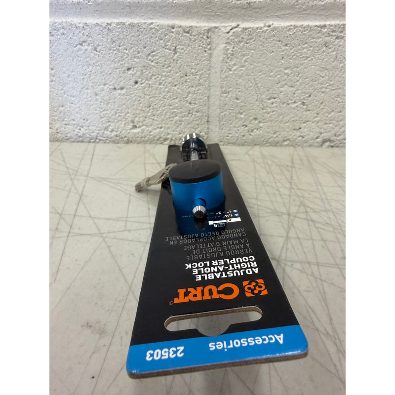 CURT Coupler Lock (1/4in. Pin; 1in. to 3in. Latch Span; Right-Angle; Chrome)