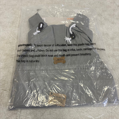 Koolaburra UGG Pet Reversible Hooded Raincoat for Dogs 17-18" Collar, Gray Large