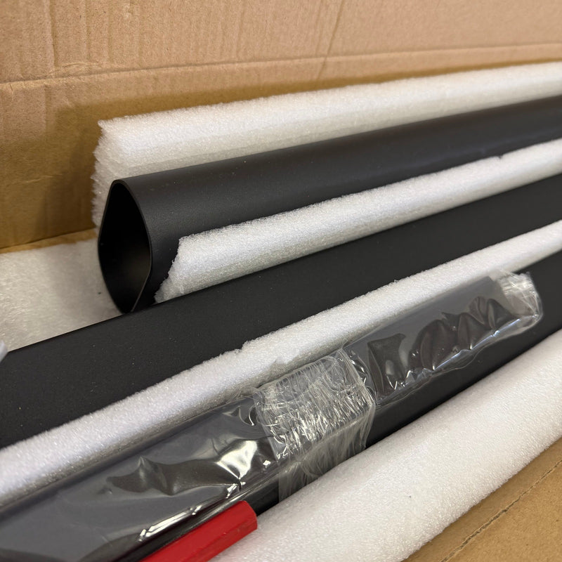 ZeroPone Upgrade 2-Steps Outdoor Handrail with Screw Kit, Zinc Steel  - Black