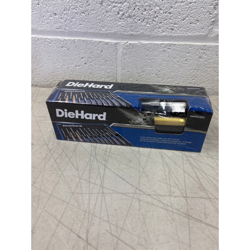 DieHard Punch & Chisel Set with Pouch, 12 Piece, Chrome Vanadium - DHP55323