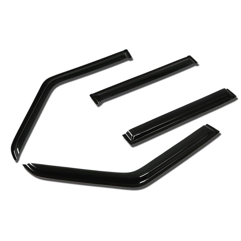 4pcs Vent Window Visor Deflector Rain/Sun Guard Dark Smoke 84-01 Jeep Cherokee