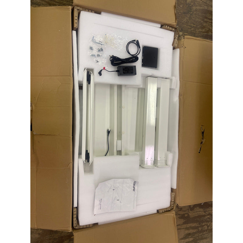 FlexiSpot Standing Desk 48"x24" Electric 6-Button, White, E9W COSMETIC BLEMISHES