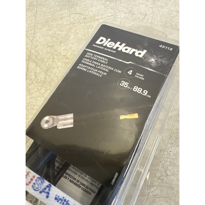 DieHard Battery Cable Side Post 35" Long 4 Gauge For Positive/Negative Terminals