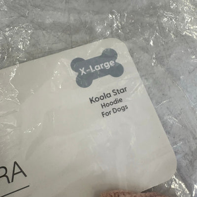 Koolaburra by UGG Pet Koola Star Hoodie for Dogs, 20-21" Collar, Pink Jacket, XL