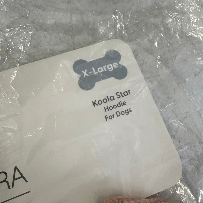 Koolaburra by UGG Pet Koola Star Hoodie for Dogs, 20-21" Collar, Pink Jacket, XL