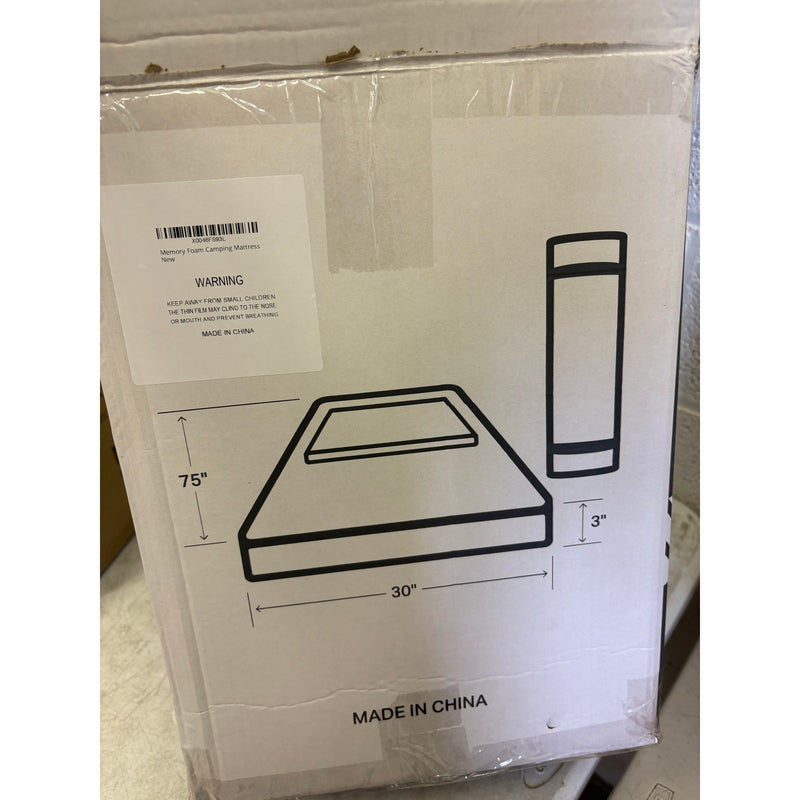 Mason & Co- Memory Foam Camping Pad Gel Infused Travel Bed w/ Pillow & Carry Bag