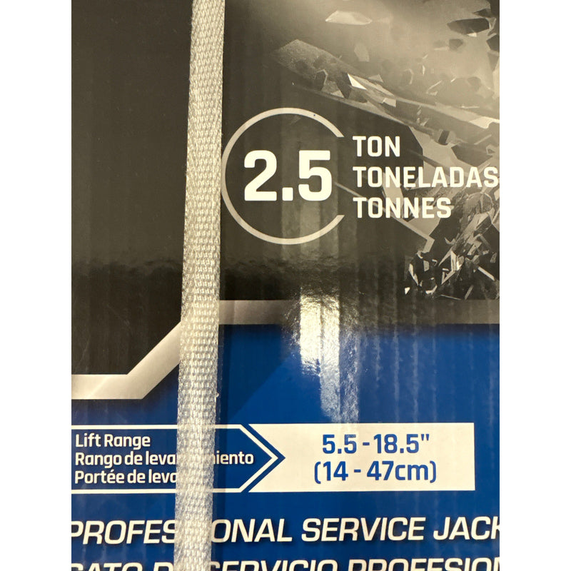 DieHard 2.5 Ton Floor Jack, Lifting Range 5.32" to 15.23", w Casters- 1225DHP