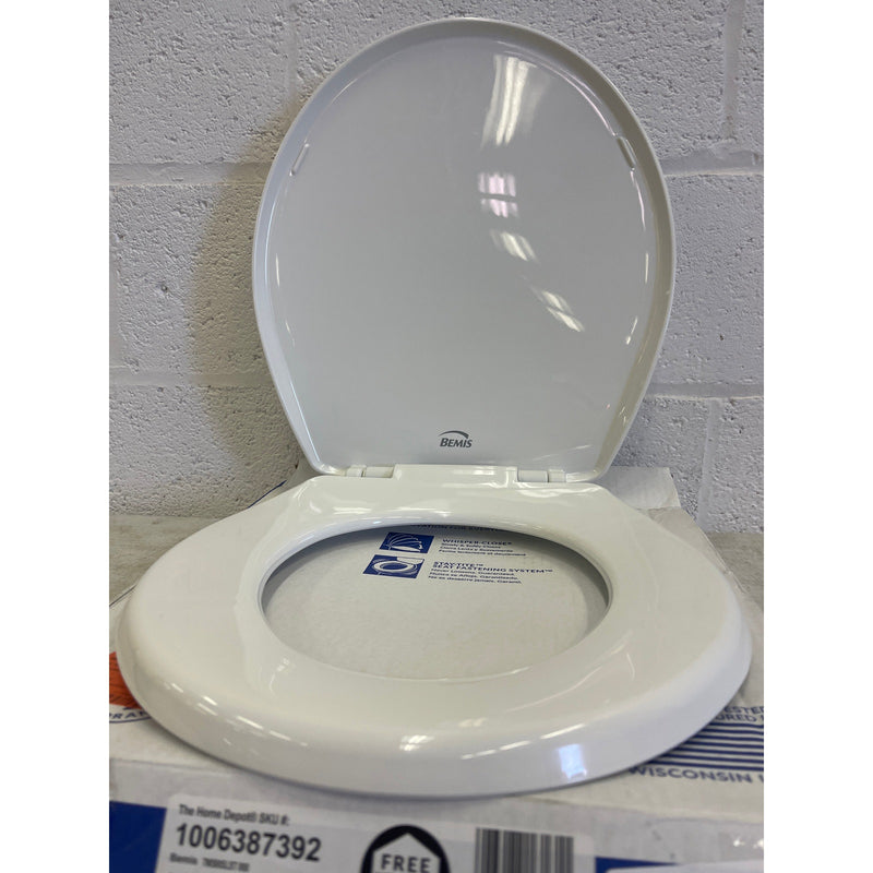 BEMIS Toilet Seat Kimball Round Soft Close Plastic Closed Front - White