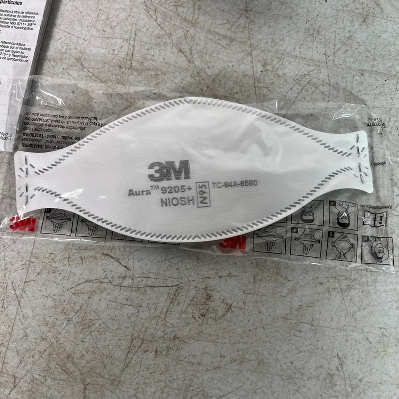 4-PACKS-OF-10 3M Aura Particulate Disposable Respirator Foldable 9205