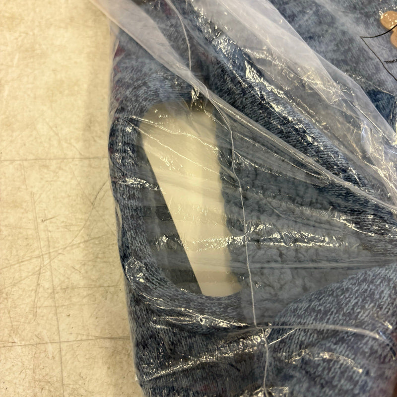 Koolaburra by UGG Pet Flannery Half Zip Dog Vest - 20-21" Collar, Blue - XL