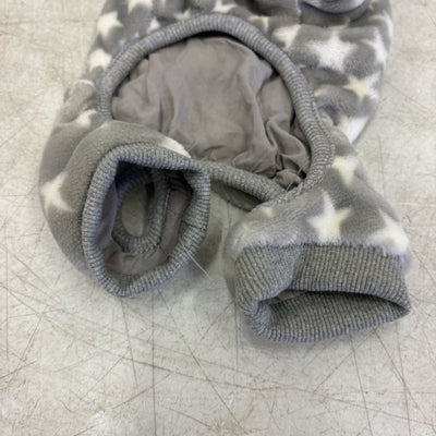 UGG Avery Small Glacier Gray Stars Hooded Soft Dog Pajama - 9-11" Collar