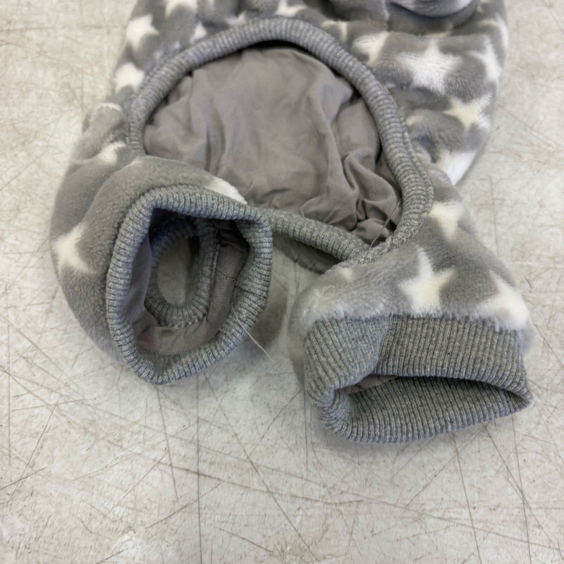 UGG Avery Small Glacier Gray Stars Hooded Soft Dog Pajama - 9-11" Collar