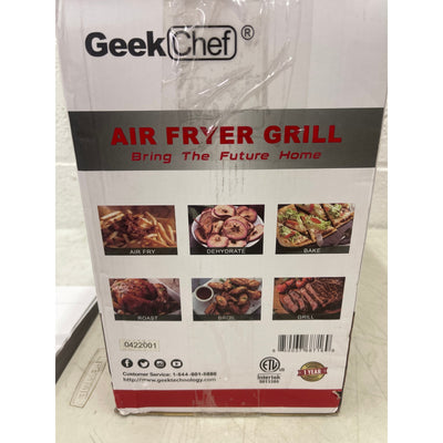 Geek Chef Air Fryer Lid & Electric Indoor Grill Combo, 7-in-1 Air Fryer Oven