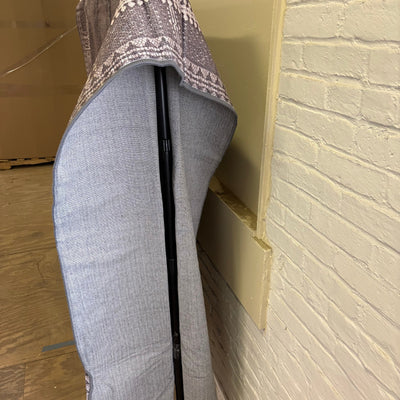 Nicetown 8'x10' Area Rug, Thin, Machine Washable Non-Slip Stain Resistant - Gray