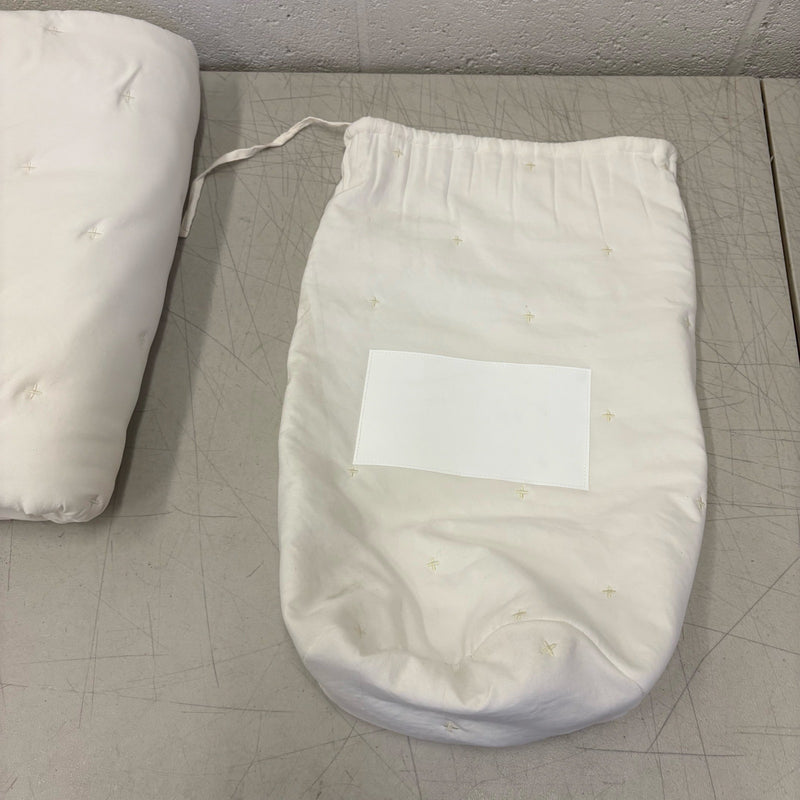 Mainstays Queen Comforter w 2 Pillow Shams Plain Design Tiny X&