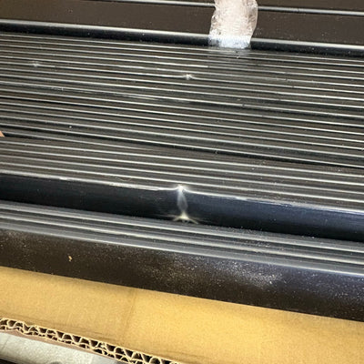 VINGLI Garden Fence Vinyl Fence Panels 2 Fences Make L Shape 36"x48" Panel Black