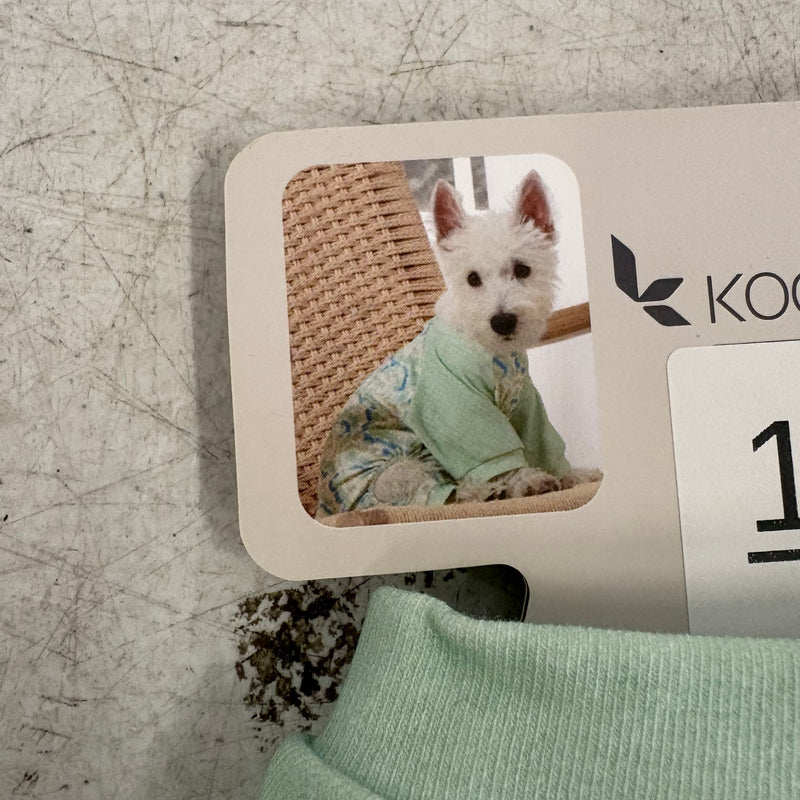 Koolaburra by UGG Pet 1-Piece Pajama Dog Shirt- 12-13" Collar, Aqua Swirl, Small