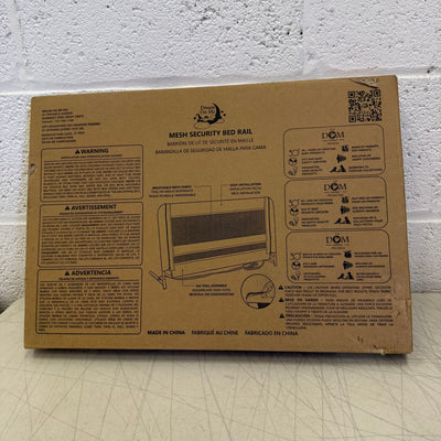 Dream On Me Breathable Mesh Security Bed Rail with Reinforced Anchor - Black