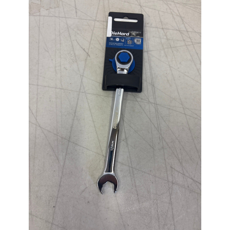 DieHard 10 mm Ratcheting Wrench, 4" Swing Arc 90 Tooth, Hand Tools - DHP55013
