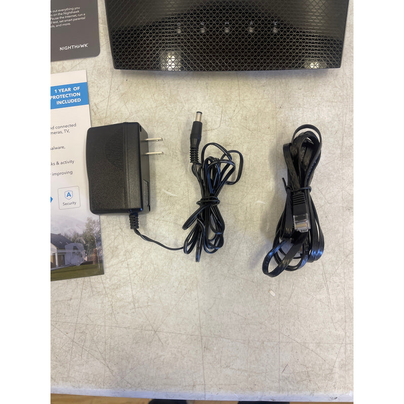 NETGEAR - AX1800 Wi-Fi 6 Router with Ethernet cable, Power adapter - Black