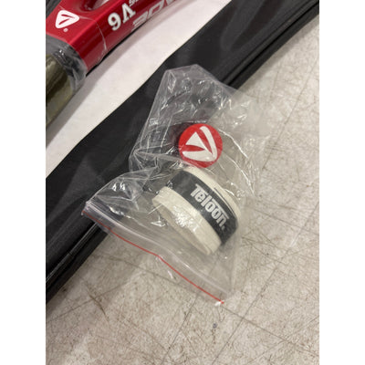 Teloon Adult Recreational Tennis Rackets 27 Inch X-Blade V6 Micro Carbon - Red