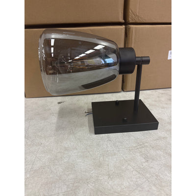 Pack-of-4 Vcozar Glass Wall Lamps, Square Base Modern Black Wall Sconce