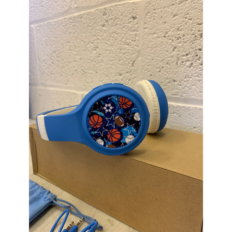 Vivitar iVibe 2-in-1 Wireless Headphones With Matching Powerbank, Blue, w Bag