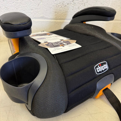 Chicco GoFit Plus Backless Booster Car Seat, 2 Cupholders, Washable Seat - Black
