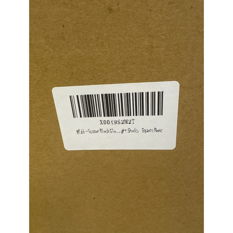 Pack-of-4 Vcozar Glass Wall Lamps, Square Base Modern Black Wall Sconce