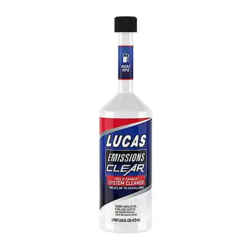 Lucas Oil, Emissions Clear Fuel & Exhaust Cleaner 1 Quart Treats 20 Gallons