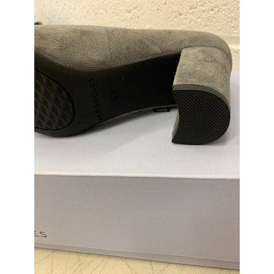 Aerosoles Shoes Betsy Comfortable Women's Almond Toe Pump in Grey Suede 6.5