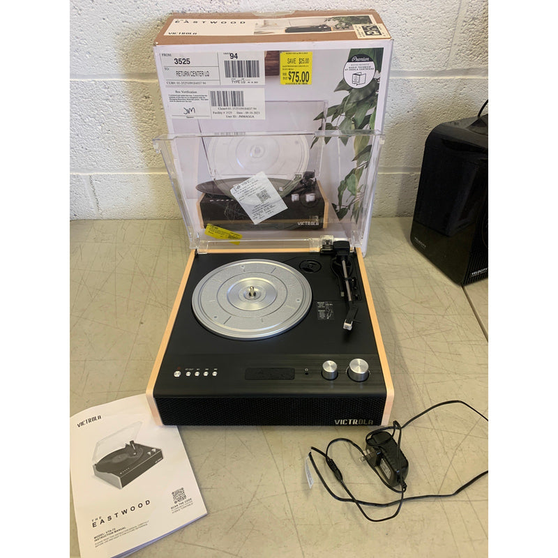 Victrola Eastwood 3-Speed Bluetooth Turntable Built-in Speakers and Dust Cover