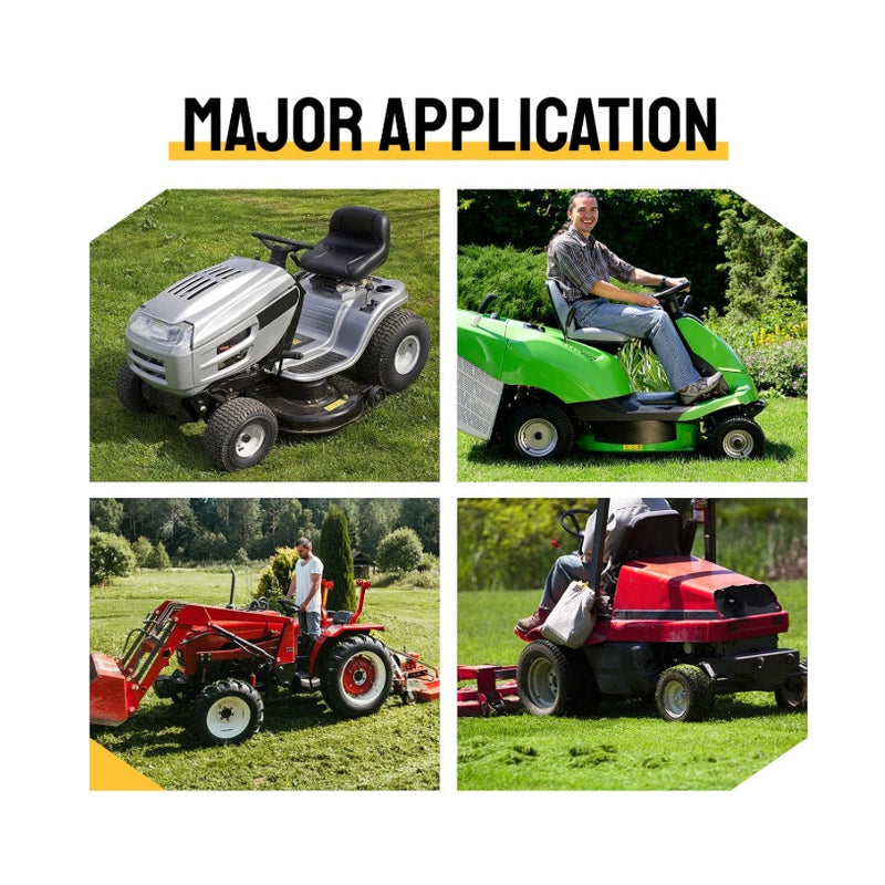 2-PACK Million Parts 16x6.50-8 Turf Tires 4 Ply for Garden Tractor Lawn Mower