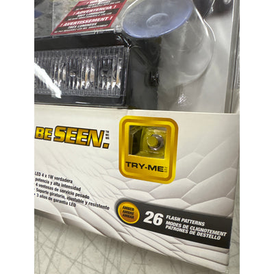 ProStrobe Rocky 4 Pro Plug and Play Windshield Mount Safety Strobe Light - Amber