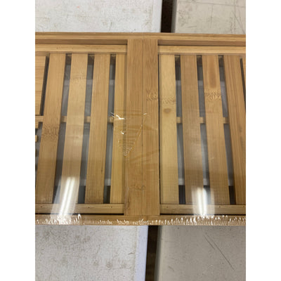 Home Intuition Luxury Expandable Bamboo Bathtub Tray Caddy Brown 27.75-41.5"
