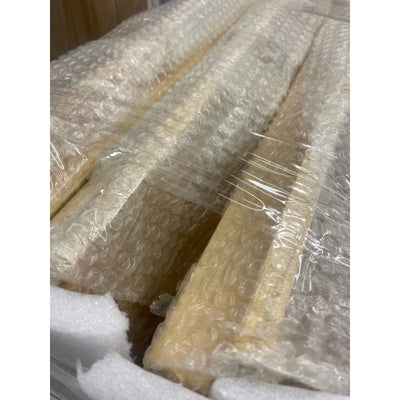 Paquete de 3 baúles apilables de madera maciza Unununu con tapa, 49 cm de ancho