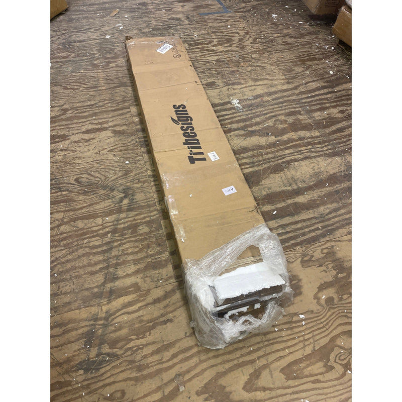 Tribesigns 70.8" Console Table, Wood Rectangular Sofa Table Living Room - Brown