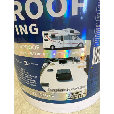 Wadities RV Roof Coating White, Waterproof Solar Reflective Sealant, Flexible RV