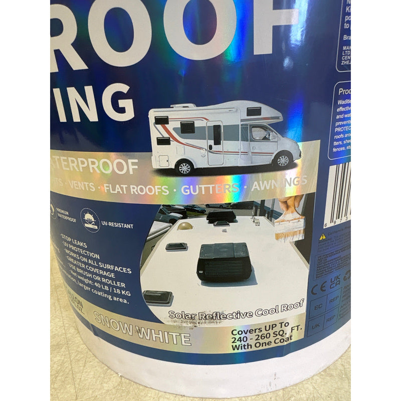 Wadities RV Roof Coating White, Waterproof Solar Reflective Sealant, Flexible RV