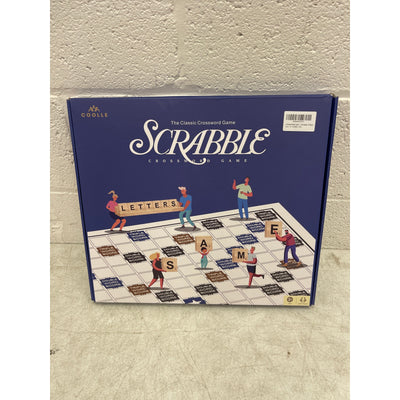 Scrabble Crossword Board Game Classic Original Wooden Tiles Racks 2-4 Player